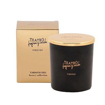 TEATRO Ароматическая свеча TABACCO 1815 / Табак 1815 Luxury collection, 180 г