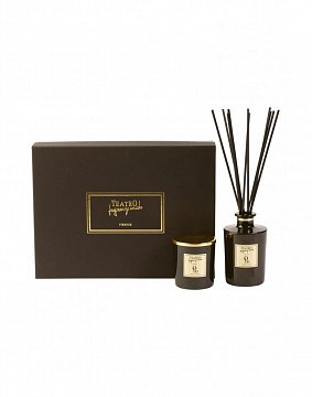 TEATRO Подарочный набор ORO / Золото Luxury collection SINFONIA (диффузор с палочками 250 мл + свеча 180 г)